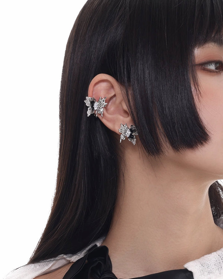 【SUMIYAKI】Galaxy Butterfly Cuff & Earrings pg863