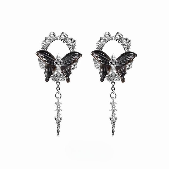 [1ST XULIE] Butterfly Skeleton Earrings 01 pg345