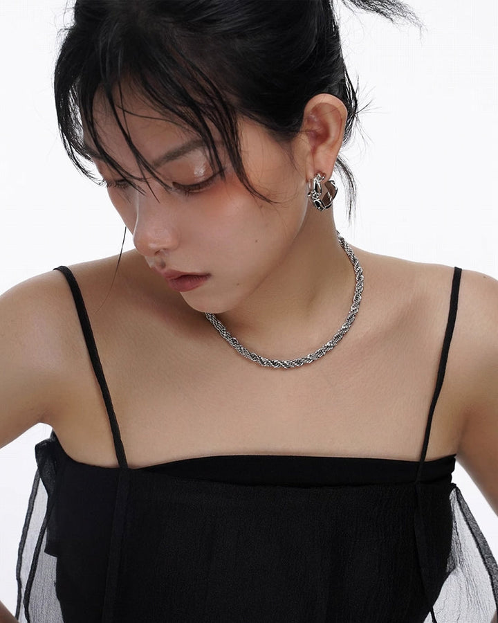 【SUMIYAKI】Snake Shape Winding Necklace pg1657