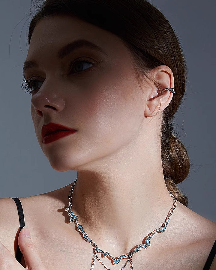 [FAIT MAIN] Mountain And Sea Necklace pg1248