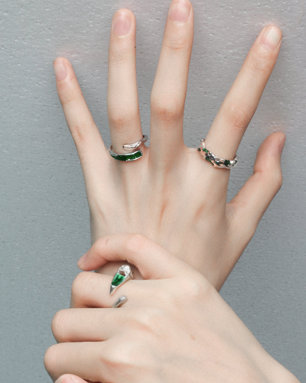 【1ST XULIE】Green Snake Ring02 pg954