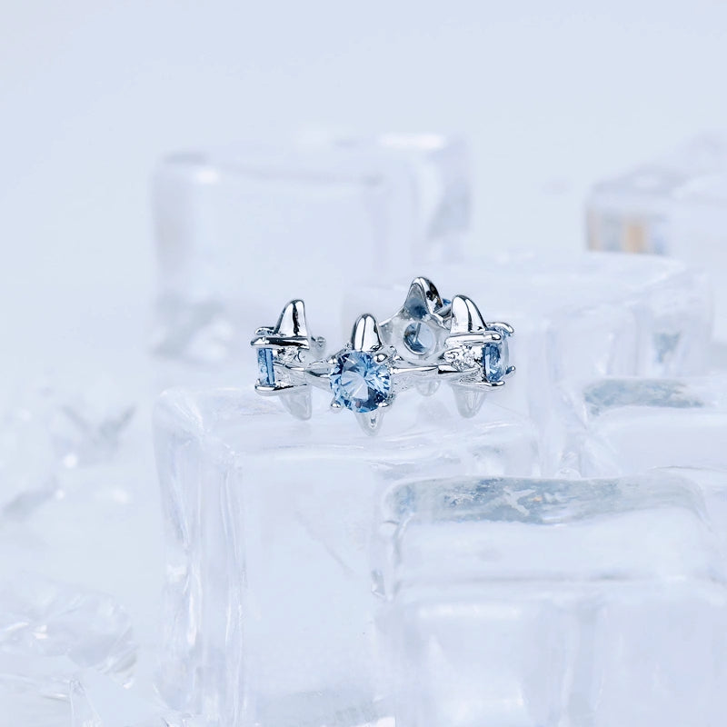 【OOMEOO】Star Fall Blue Zirconia Cuff pg1719