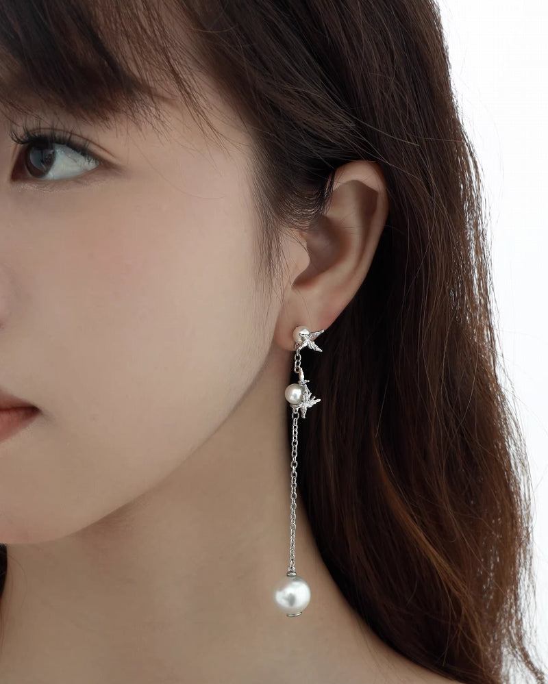 [1ST XULIE] Butterfly Bubble Tassel Earrings pg252