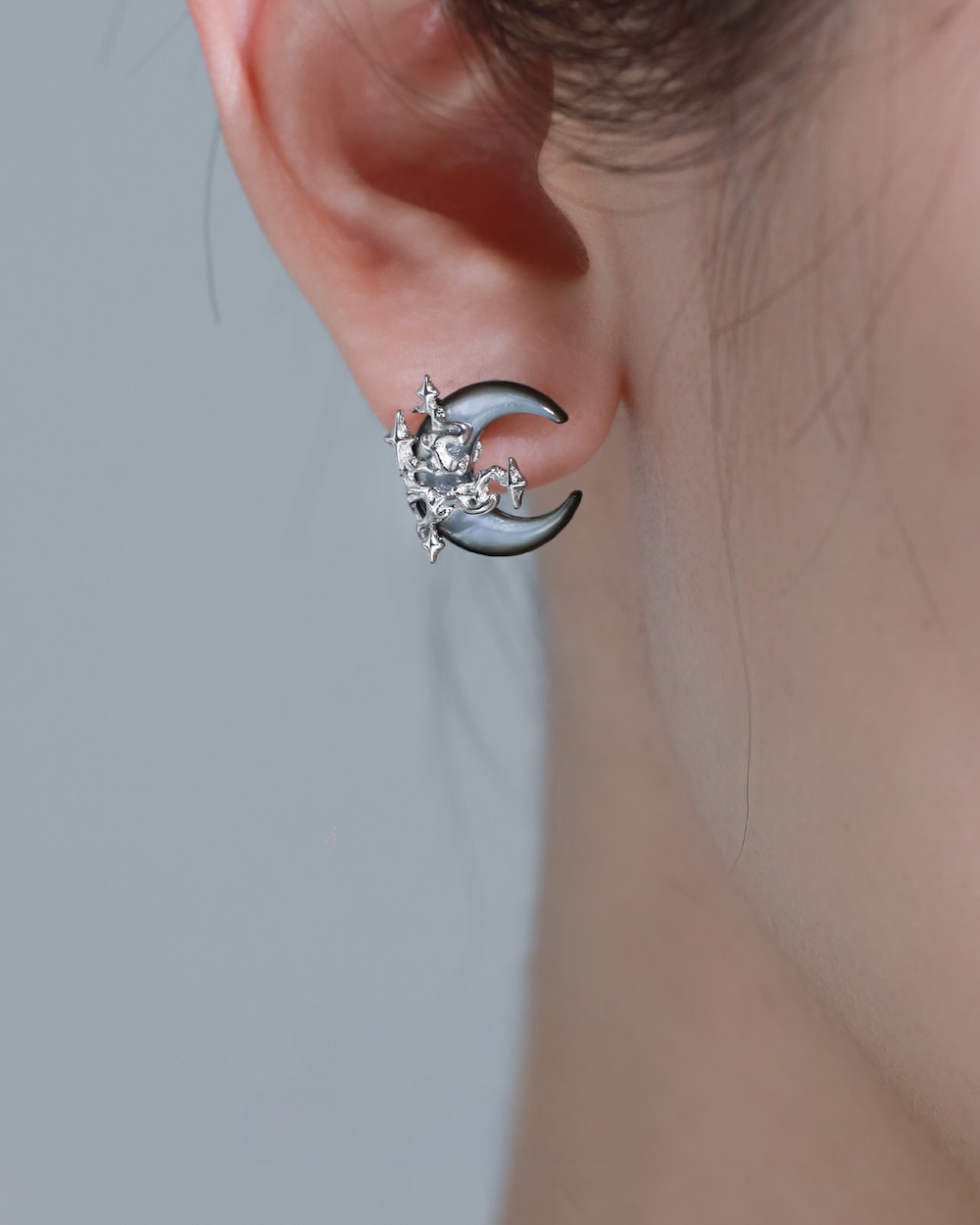 【1ST XULIE】Dark Moon Earrings pg538