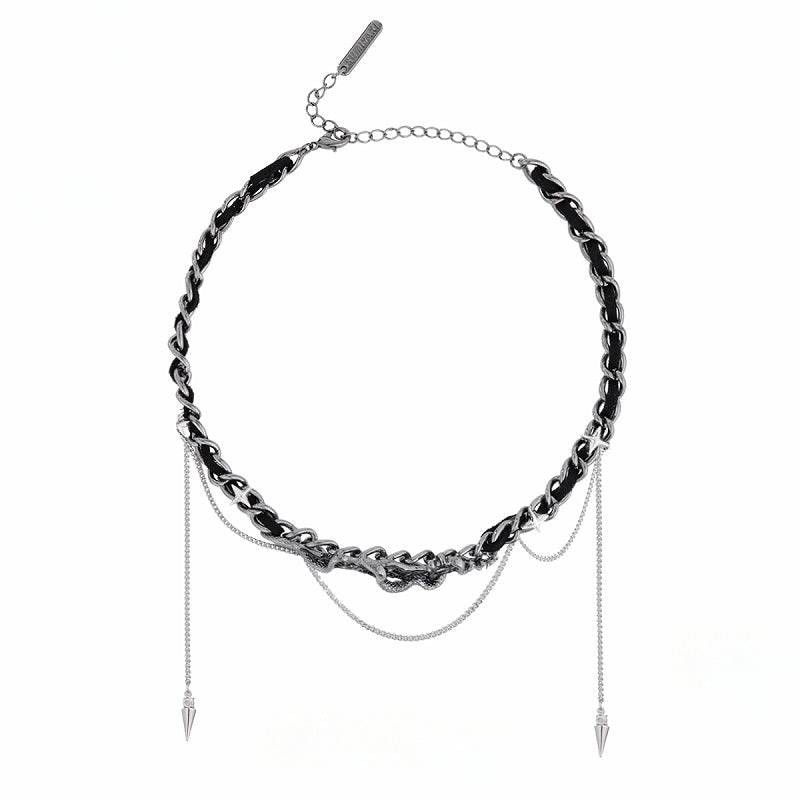 Jormungandr Snake Tassel Necklace