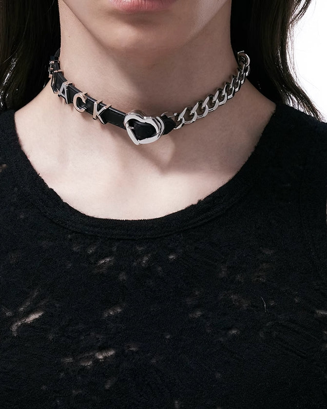 [BLACKHEAD]B Label Love Leather Choker pg89