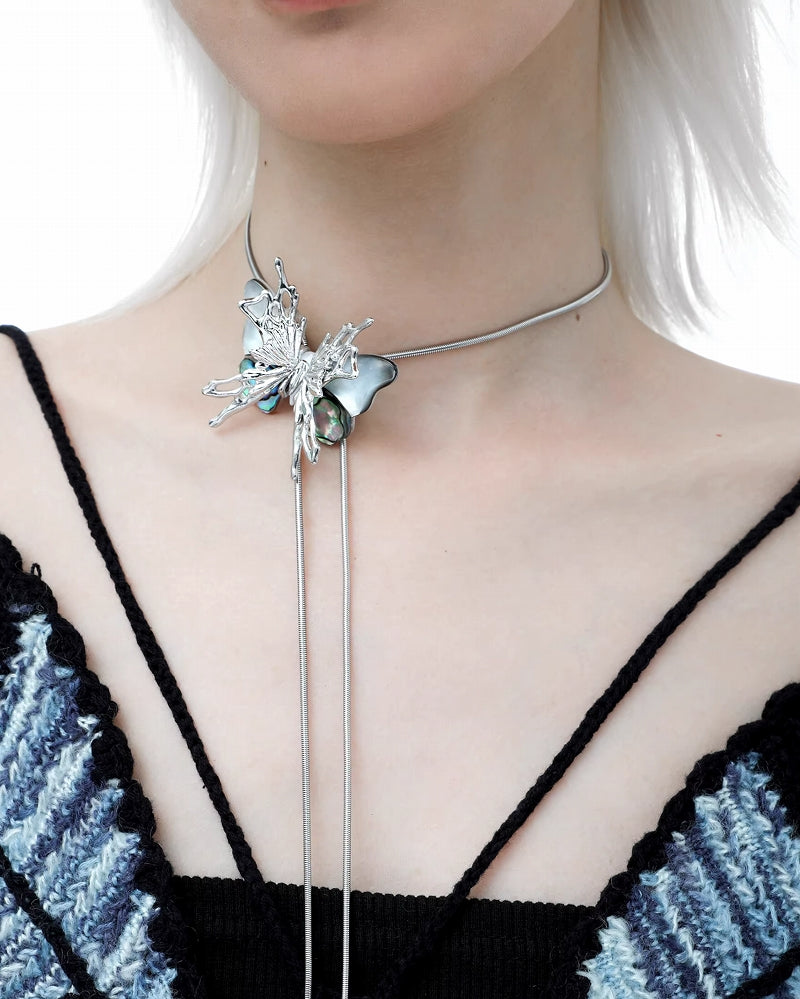 【1ST XULIE】Butterfly Island Pull-out Necklace pg331