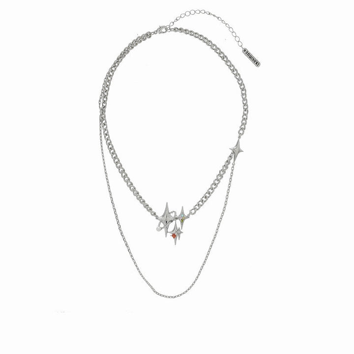 【SUMIYAKI】Astral Starburst Double Layer Necklace pg73