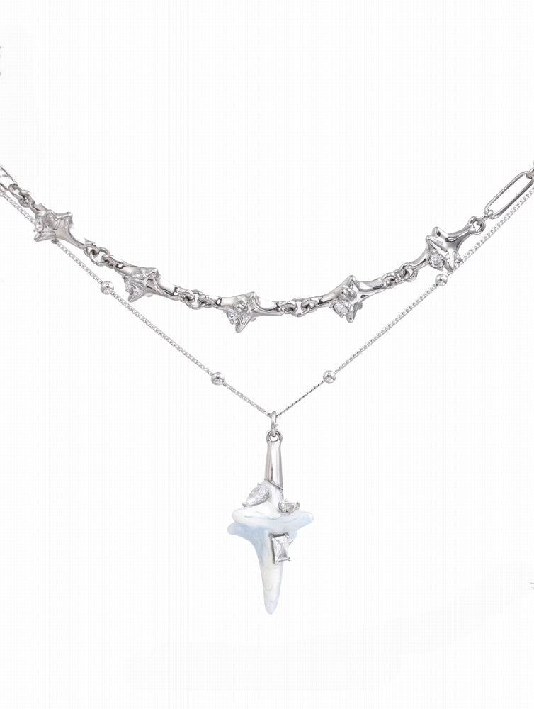 [SUMIYAKI] Virus Blue Layer Necklace pg1952