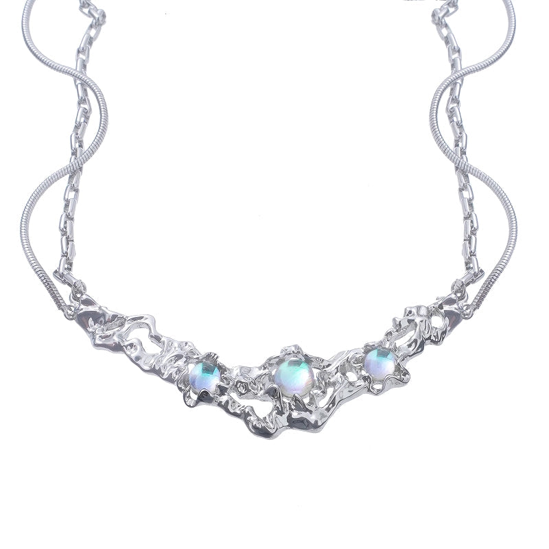 [SUMIYAKI] Lunar Eclipse Numerous Layers Necklace pg1154