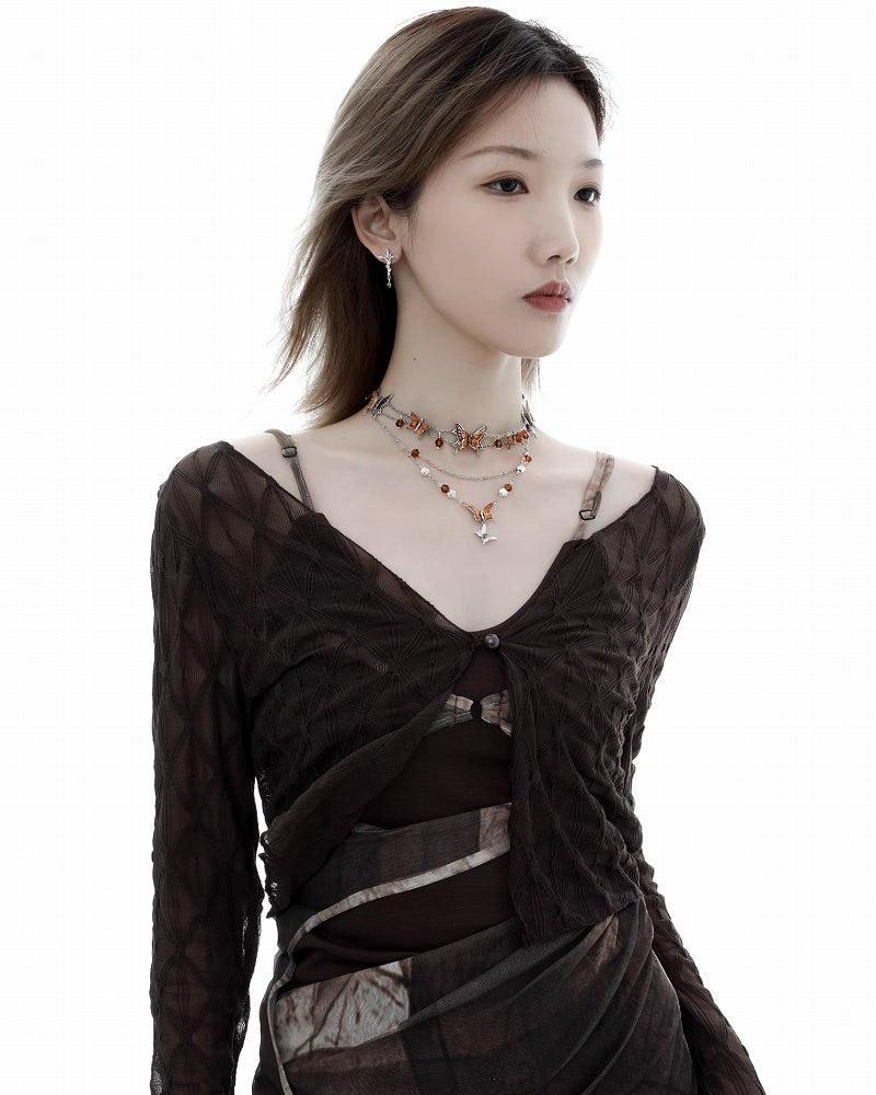 【1ST XULIE】Rebirth of Desolation Cross Earrings pg1452