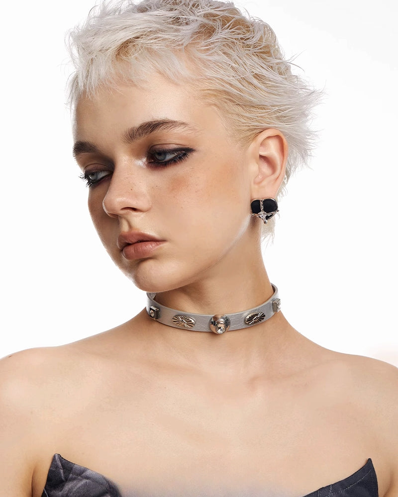 [OCTO VITA] Sweetheart Rock Gray Retro Chocker pg1815