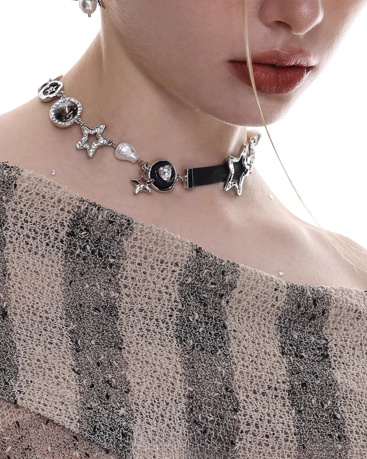 【SUMIYAKI】Retro Star Choker pg1491