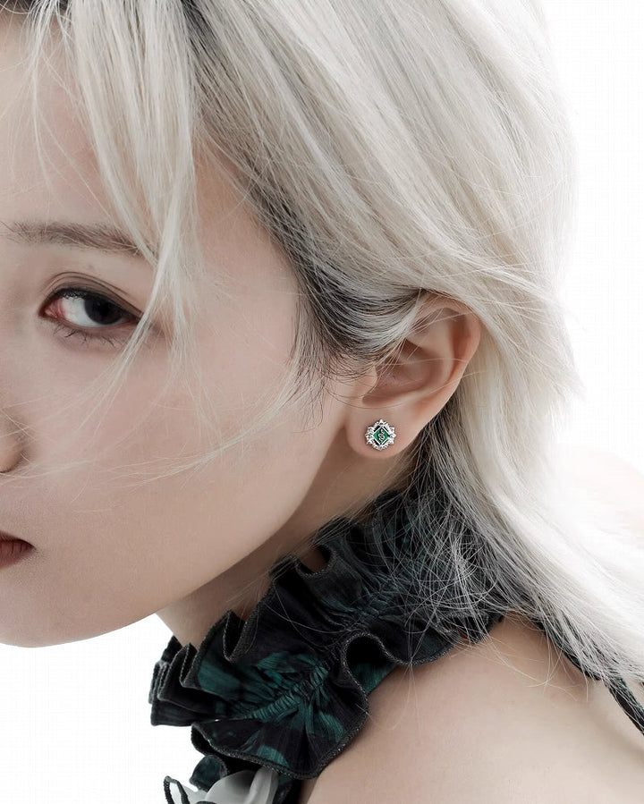 [1ST XULIE] Slytherin Snake Earrings pg1623