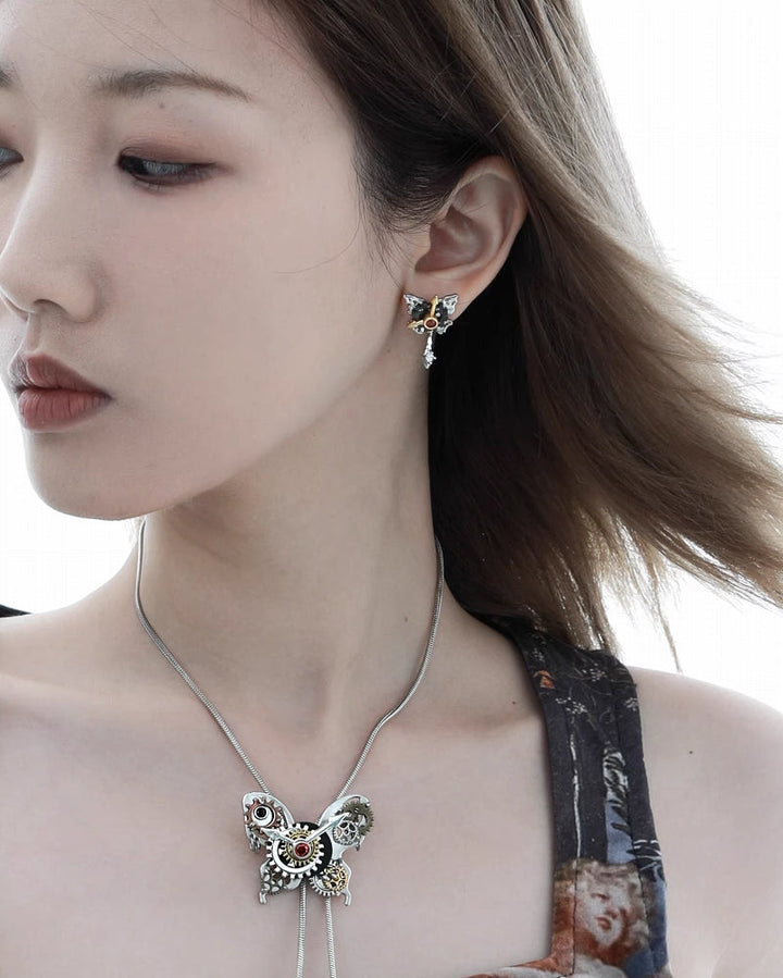 [1ST XULIE] Mechanical Butterfly Earrings pg1167