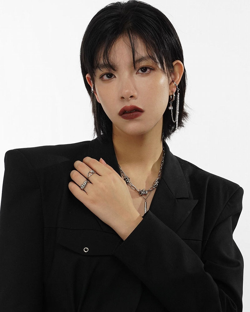 [SUMIYAKI] Thorn Hip-hop Ring pg1885