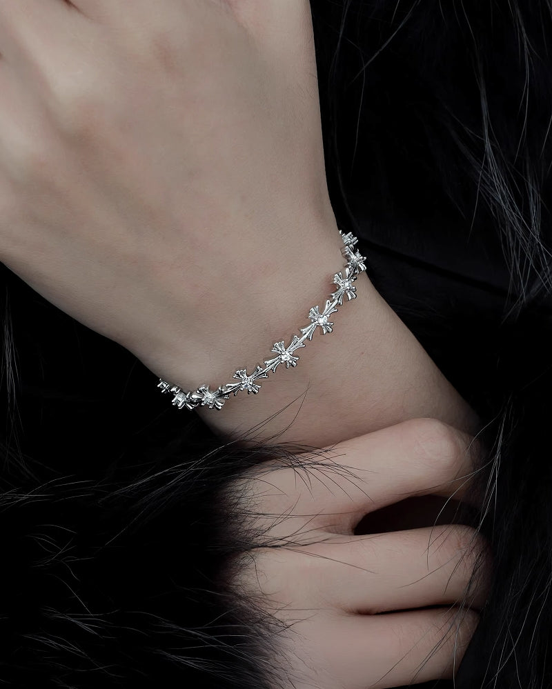 [1ST XULIE] Cross Open Bracelet pg481