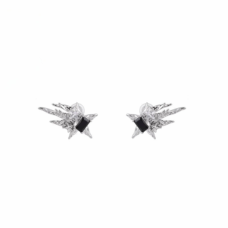 [SUMIYAKI] Meteor Black Earrings pg1214