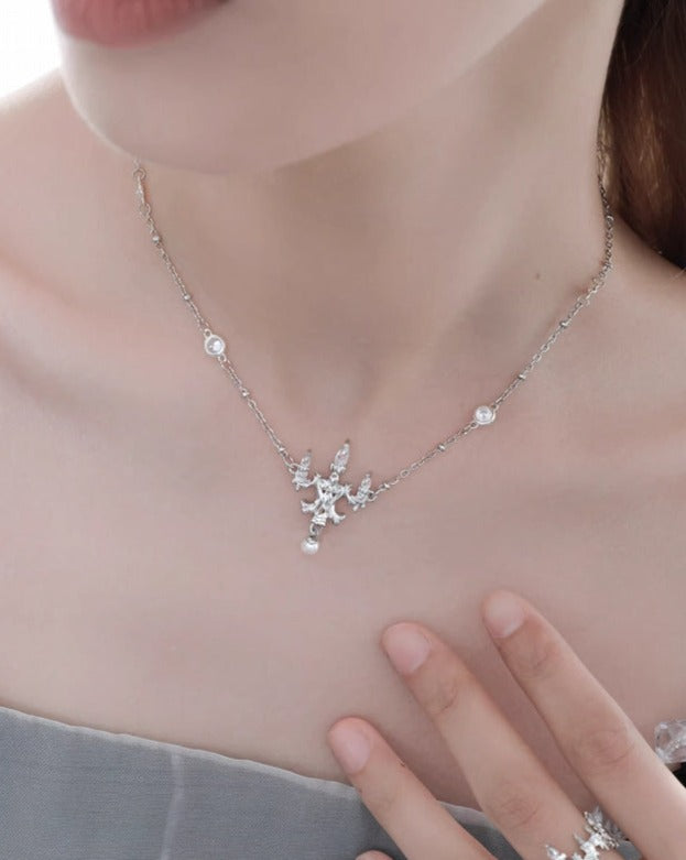 [1ST XULIE]Crystal Chandelier Necklace pg490