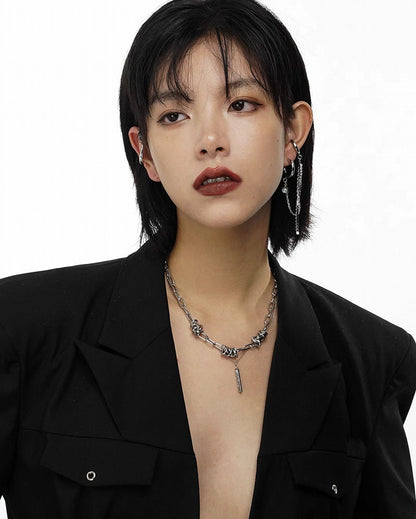 [SUMIYAKI] Thorn Hip-hop Necklace pg1884