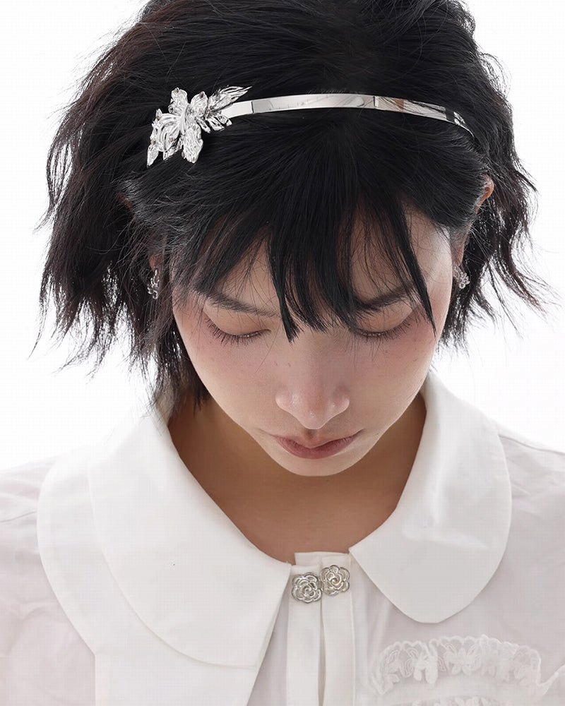 【SUMIYAKI】Metal Flower Headband pg1207