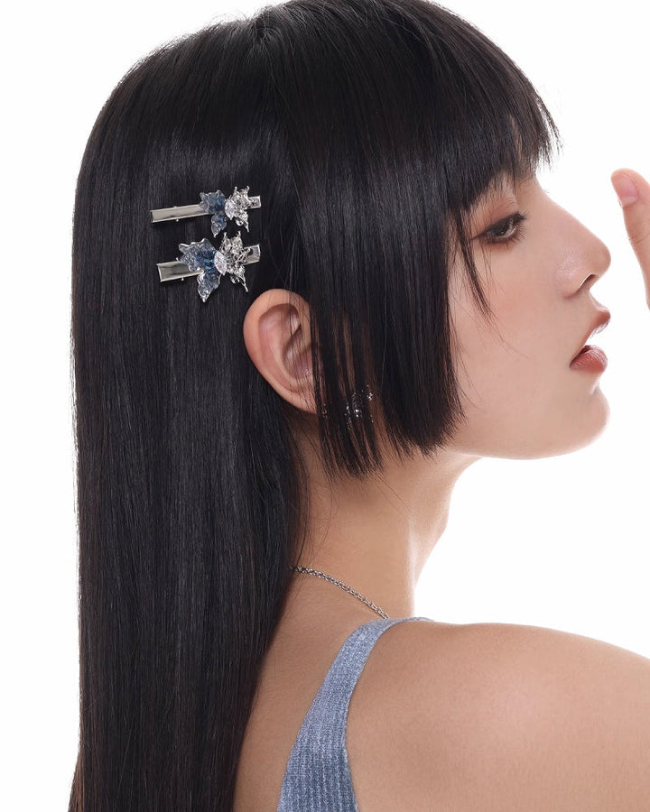 【SUMIYAKI】Galaxy Butterfly Hair Clip pg864