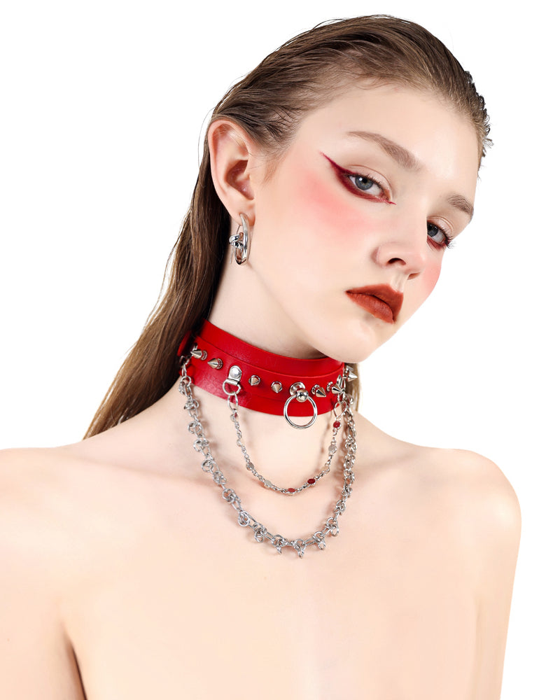 【PINKSPINK】Diamond Rock Chain Choker pg594