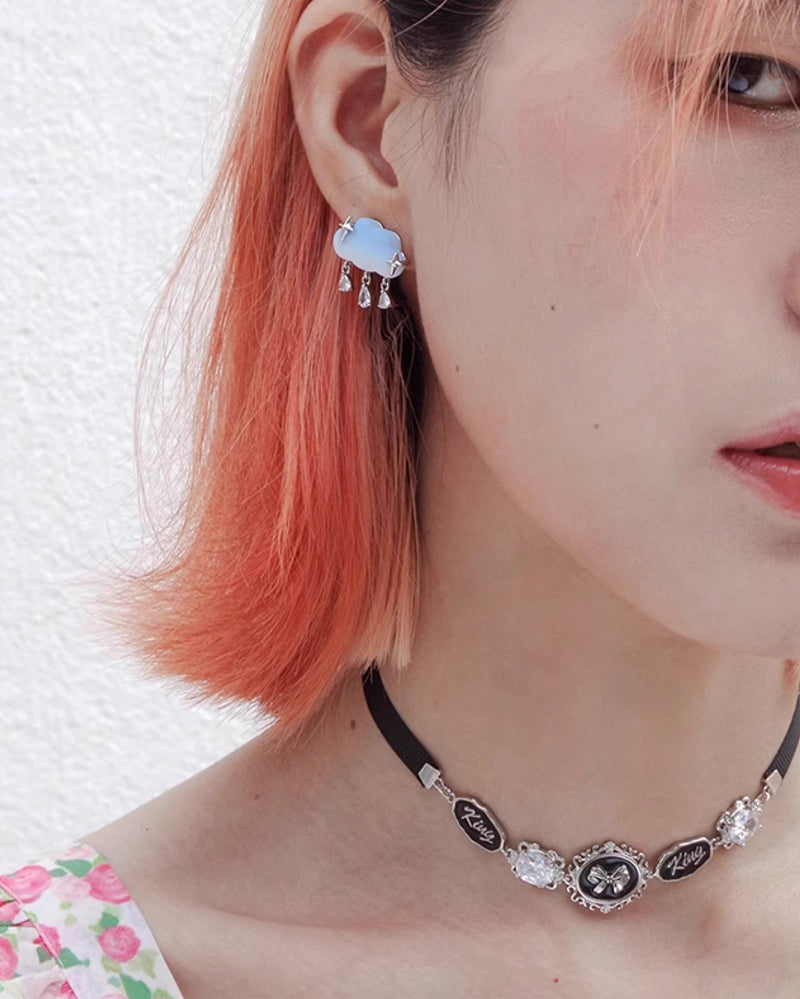 【Esak∞chi】Blue Cloud Earrings pg225