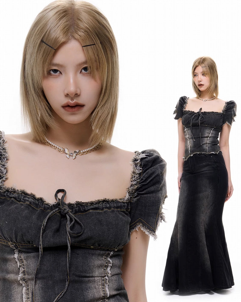 [SUMIYAKI] Butterfly Rose Pearl Layer Necklace pg343