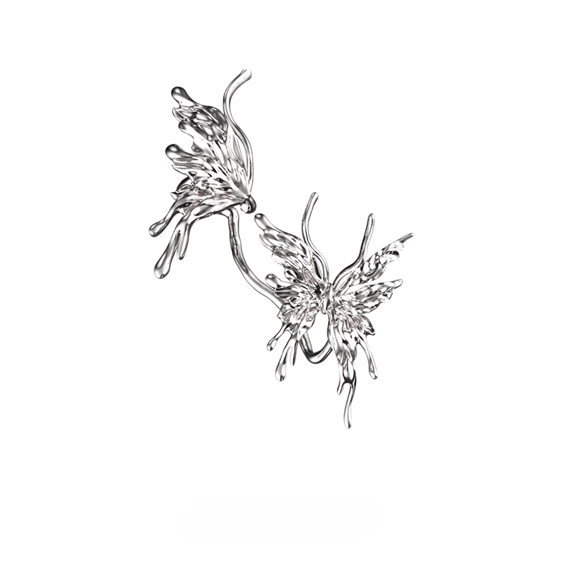 【SUMIYAKI】Biochemical Butterfly Cuff & Earrings pg145