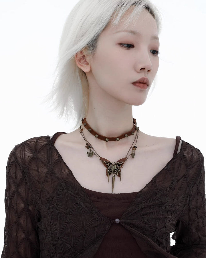 【1ST XULIE】Wasteland Butterfly Island Choker & Necklace pg1970