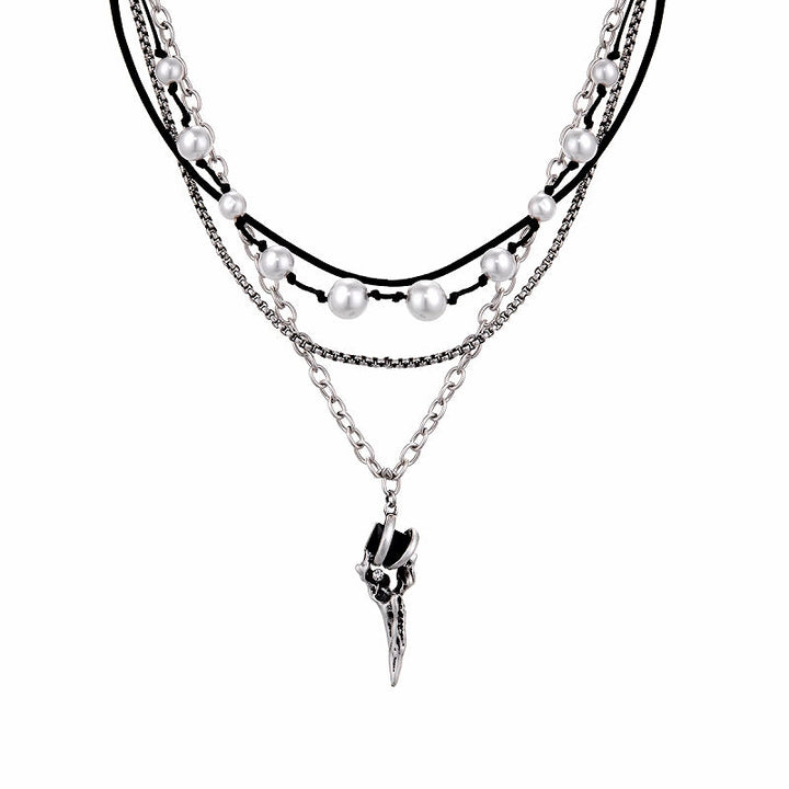 [SUMIYAKI] Fang Layer Necklace pg741