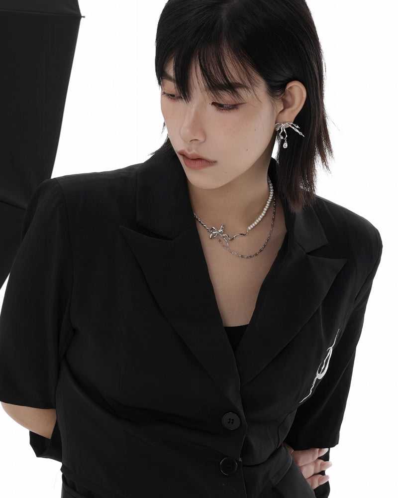 [SUMIYAKI] Bandage Bow Knot Necklace02 pg101