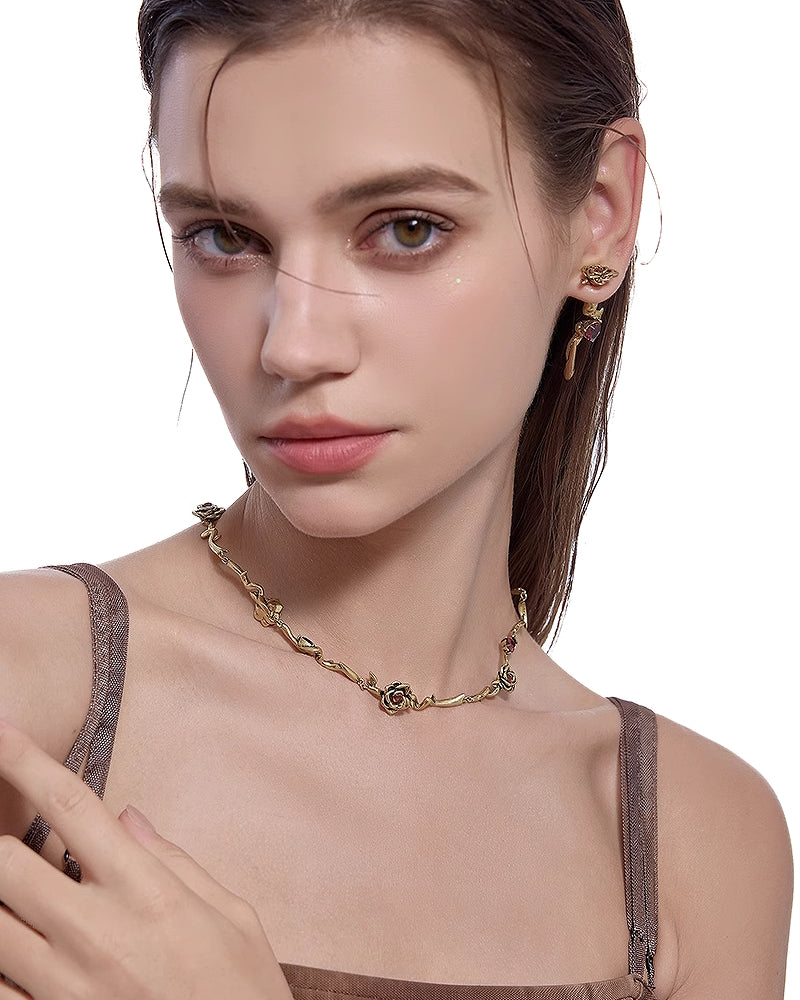 [MASW] Nostalgia Rose Necklace pg1301