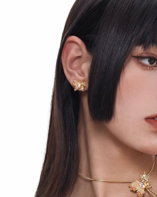 【SUMIYAKI】Butterfly 3D Illusion Earrings pg245