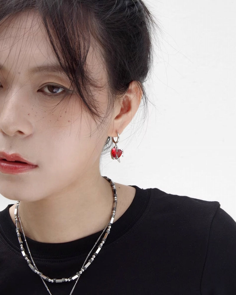 [Esak∞chi]Melting Love Asymmetric Earrings pg1190