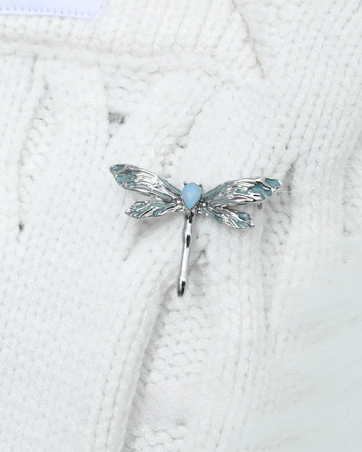 【1ST XULIE】Dragonfly Light Blue Brooche pg627