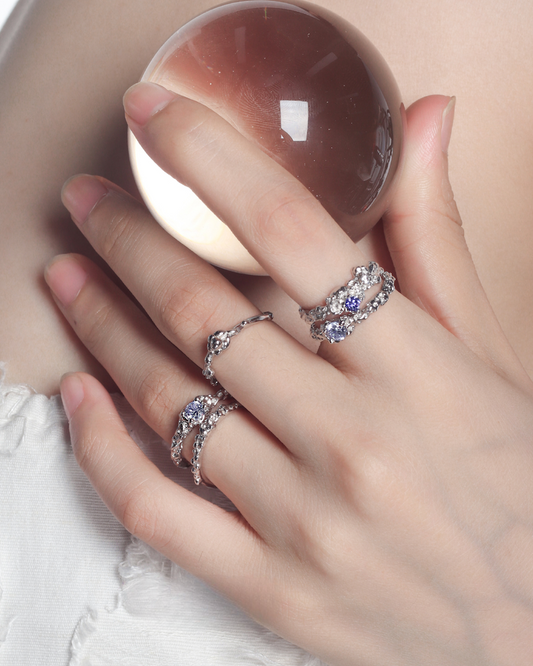 [1ST XULIE] Frozen Wind Purple Ring pg853