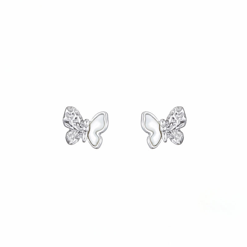 【SUMIYAKI】White Butterfly Earrings pg1994