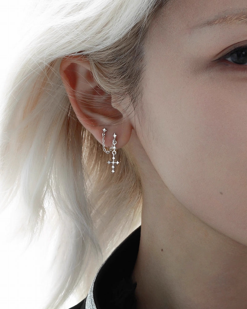 Cross Asymmetrical Earrings