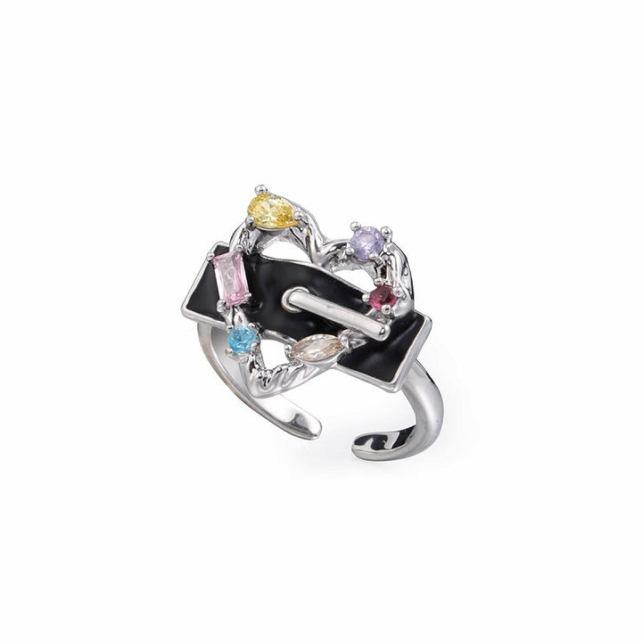 【SUMIYAKI】Punk Love Multicolor Ring pg1410