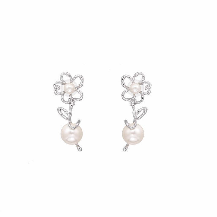 【SUMIYAKI】Graffiti Line Small Flower Earrings pg935