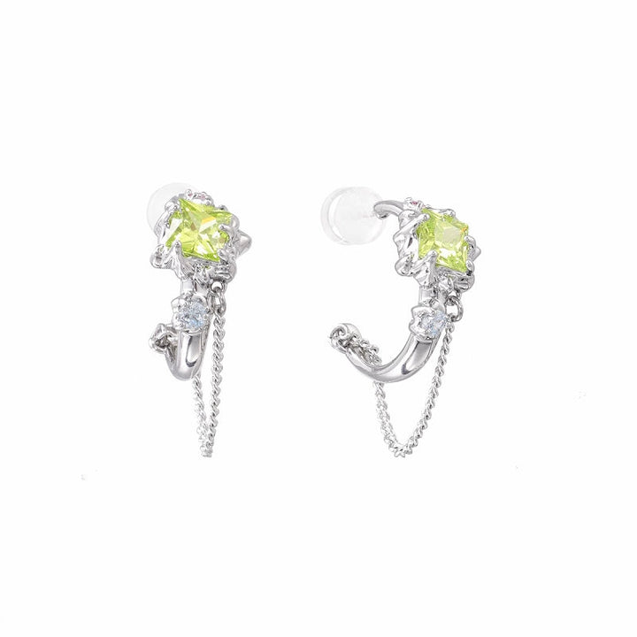 【SUMIYAKI】Candy Color Fruit Green Earrings pg372