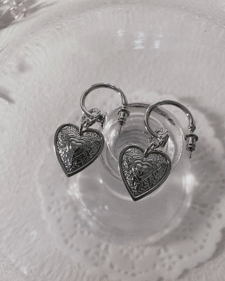 【Insomnia Artist】Soft Dream Heart Earrings pg1661