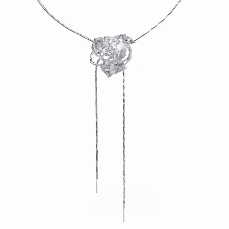 [1ST XULIE] Forbidden Rose Pull Necklace pg822