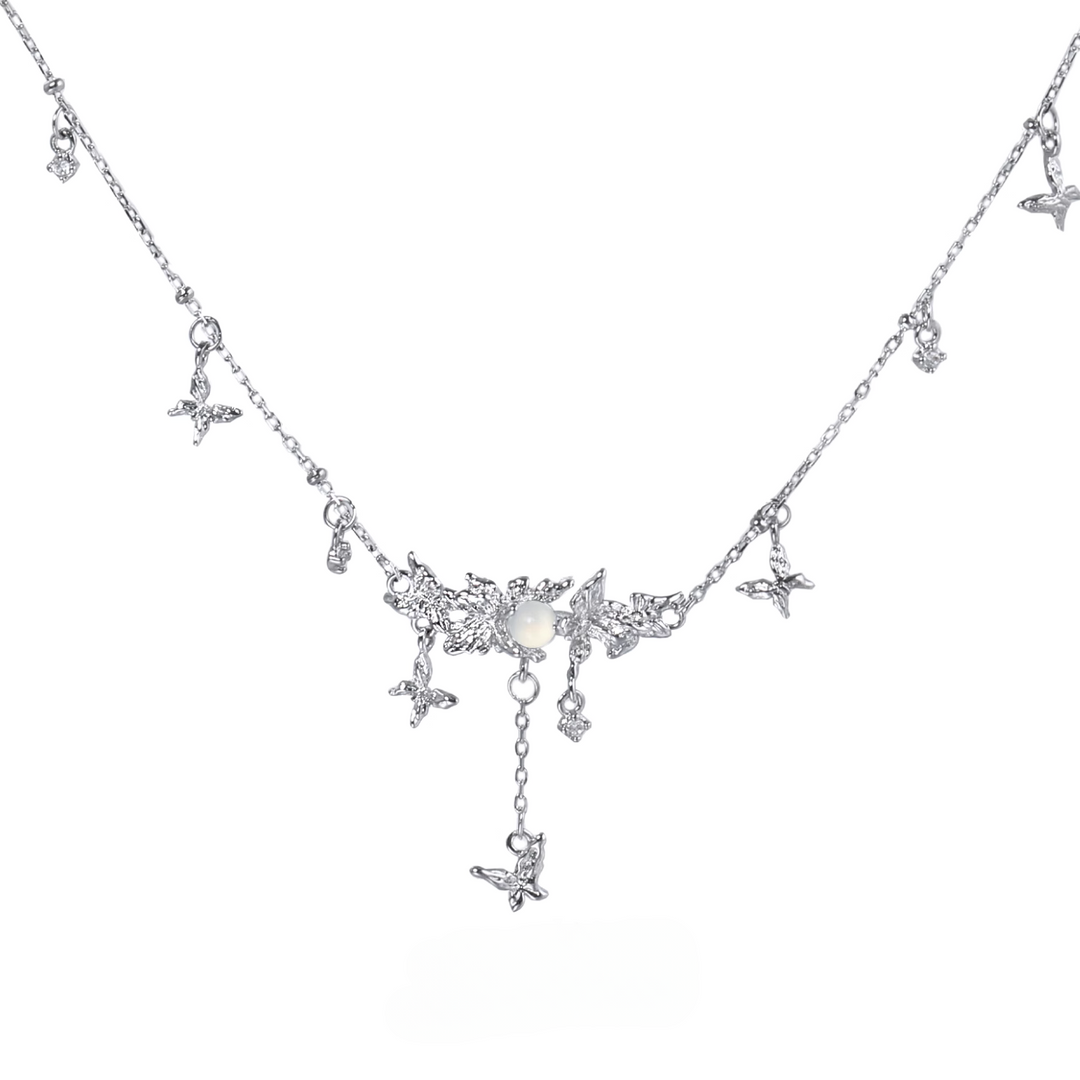 【1ST XULIE】Fog Butterfly Forest Necklace pg782