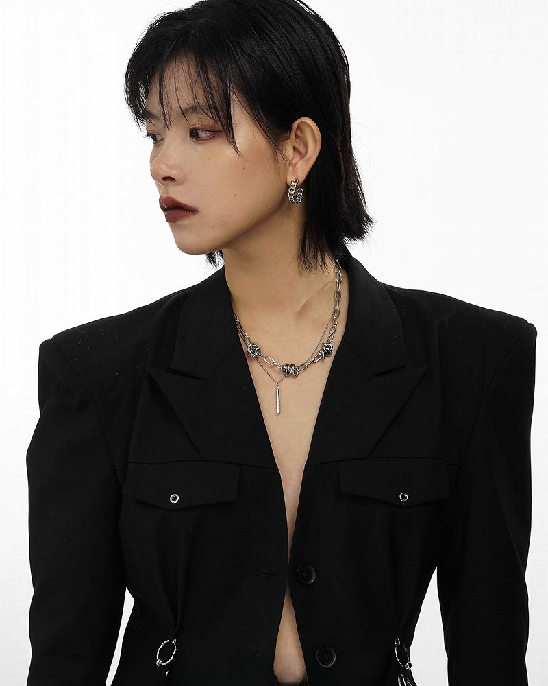 [SUMIYAKI] Thorn Hip-hop Necklace pg1884