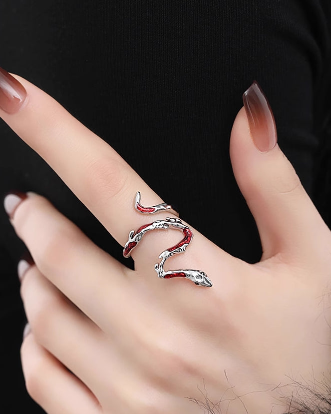 Red Snake Ring