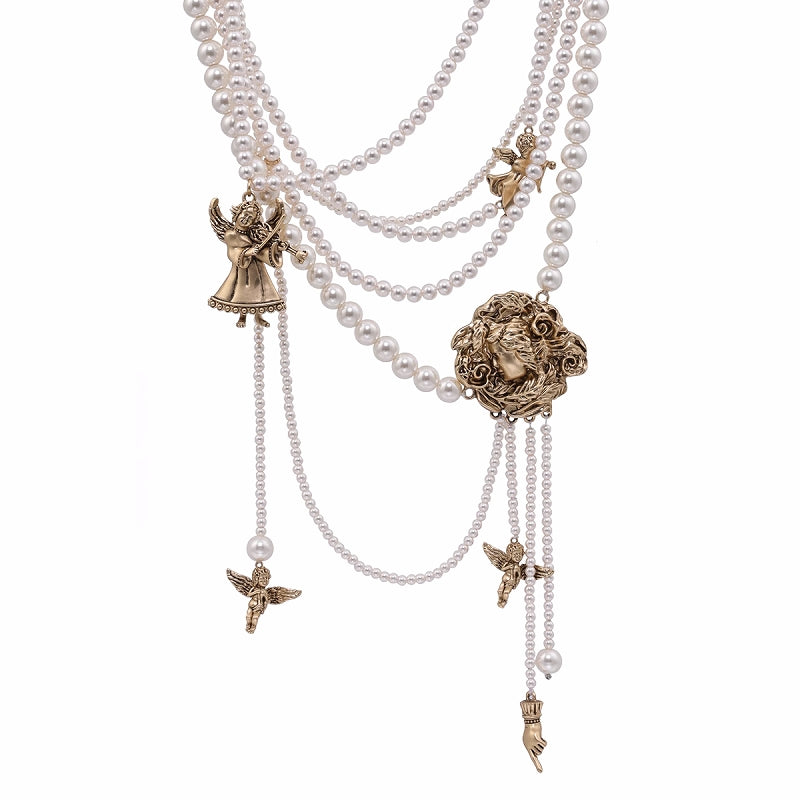 [SUMIYAKI] Maillard Layer Angel Necklace pg1163