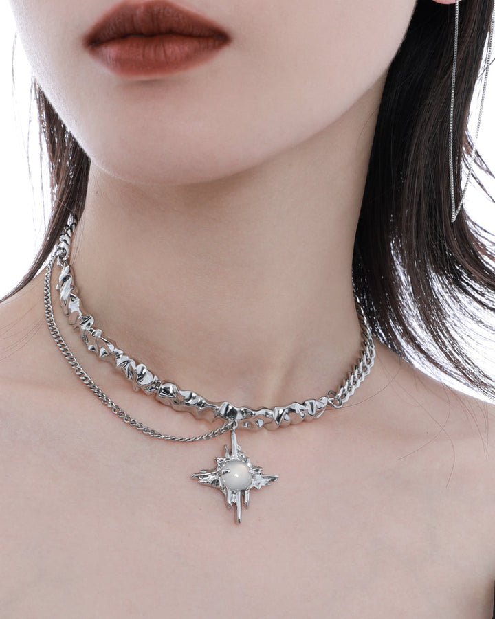 【1ST XULIE】Melting Star Necklace pg1193